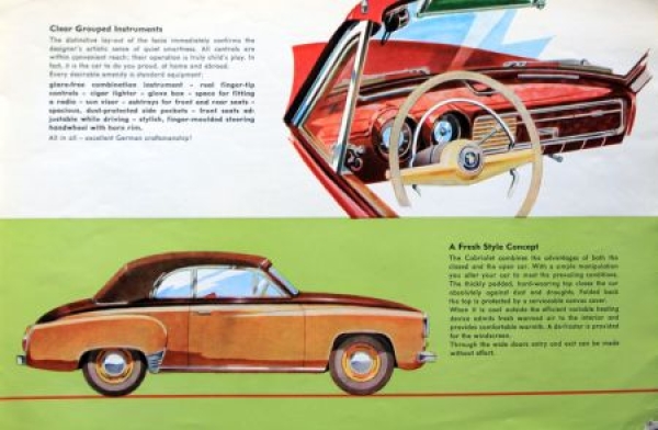 Wartburg Eisenach Convertible Modelprogram 1956 Carbrochure  (6924)